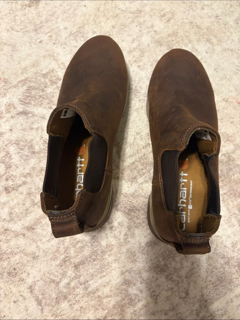 Carhartt Men's Brown Slip-On Chukka Work Boots